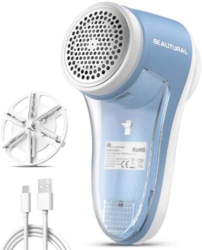 Fabric Shaver and Lint Remover, Rechargeable Sweater Defuzzer