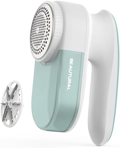 Fabric Shaver and Lint Remover, Portable Sweater Defuzzer, Green